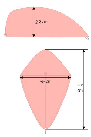 Dickes Mikrofaser-Haarhandtuch, Strand, Meer, Pool, Kappe, Trocknen, Bad, Haartrocknen, Kopftuch, Türkis - 9