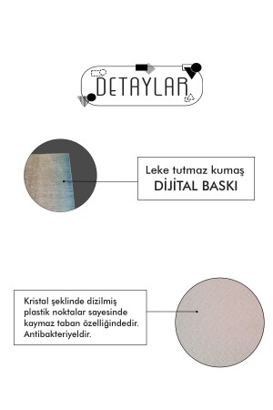 Dijital Baskı Kaymaz Taban Yıkanabilir Bath Yazılı Banyo Paspası Dc-8025 Koyu Gri 8025-Siyah - 4