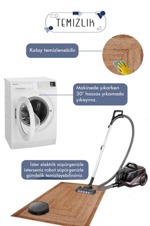 Dijital Kaymaz Yıkanabilir Nordic Iskandinav Modern Bathroom Bath Banyo Paspası Banyo Halısı Seti DC-8075 - 6