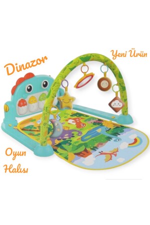 Dinosaurier-Klavierspielmatte mit Ton und Licht, 5-in-1, neues Design - 2