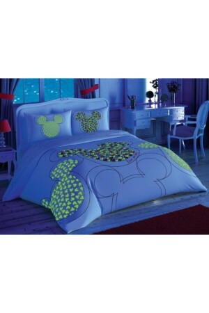 Disney Love Mickey Glow Çift Kişilik Nevresim Takımı 60259513-CG - 4