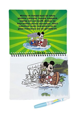 Disney Mickey Mouse Lisanslı Sihirli Boyama Kitabı Özel Sulu Kalem Ile Water Painting - 4