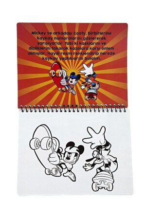 Disney Mickey Mouse Lisanslı Sihirli Boyama Kitabı Özel Sulu Kalem Ile Water Painting - 5