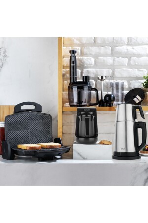 Diva Elektronik Çeyiz Seti (4'lü Set: Çay Makinesi, Tost Makinesi, Blender Set, Türk Kahve Makinesi) 1S1152-33102-XXX17 - 1