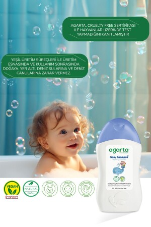 Doğal Bebek Erkek Çocuklarına Özel Bakım Şampuan 400 ml - 9