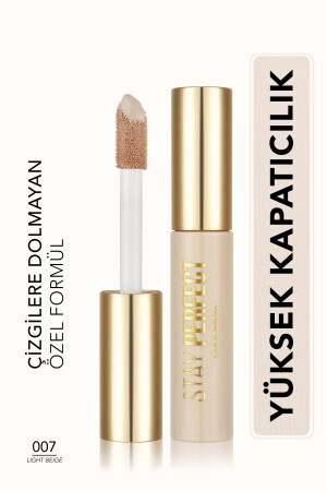 Doğal Bitişli Kapatıcı (SOĞUK ALT TON) - Stay Perfect Concealer - 007 Light Beige - 8682536085564 - 2