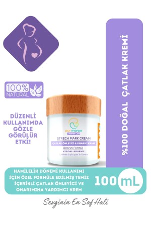 Doğal Çatlak Önleyici ve Onarıcı Krem -Karın-Basen ve Göğüs Bölgesi İçin 100ML - 3