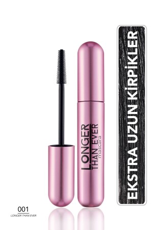 Doğal Formüllü Kirpik Uzatıcı Maskara (Siyah) - Longer Than Ever Mascara - 001 Black - 8682536067119 - 2