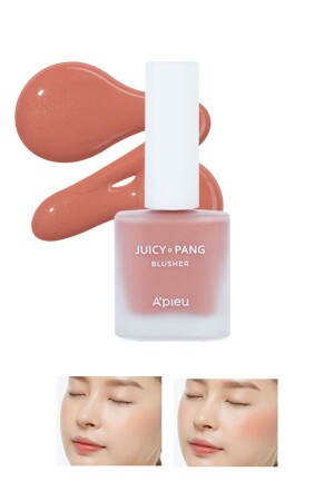 Doğal Görünüm Sunan Nemlendirici Likit Allık 9g. APIEU Juicy-Pang Water Blusher (BE01) - 2