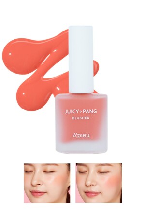 Doğal Görünüm Sunan Nemlendirici Likit Allık 9g. APIEU Juicy-Pang Water Blusher (CR01) - 3