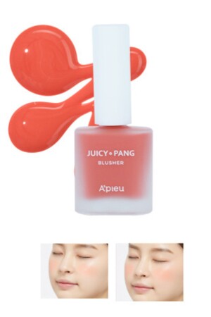 Doğal Görünüm Sunan Nemlendirici Likit Allık 9g. APIEU Juicy-Pang Water Blusher (CR02) - 2