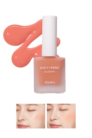 Doğal Görünüm Sunan Nemlendirici Likit Allık 9g. APIEU Juicy-Pang Water Blusher (OR01) - 3