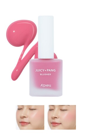 Doğal Görünüm Sunan Nemlendirici Likit Allık 9g. APIEU Juicy-Pang Water Blusher (PK02) - 2