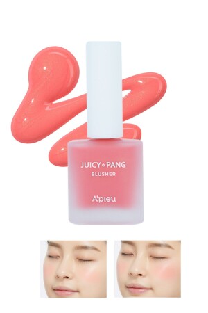 Doğal Görünüm Sunan Nemlendirici Likit Allık 9g. APIEU Juicy-Pang Water Blusher (PK04) - 3