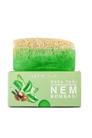 Doğal Kabak Lifli Aloe Vera Sabunu - Shea Yağı İle Zenginleştirilmiş Nem Bombası 130 GR aloevera - 1