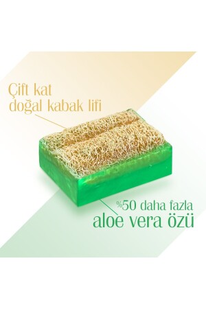 Doğal Kabak Lifli El Yapımı Aloe Vera Sabunu Arındırıcı Etkili 125 gr - 2