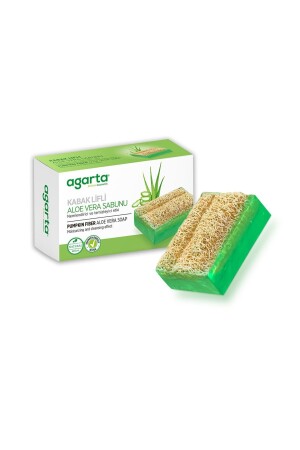 Doğal Kabak Lifli El Yapımı Aloe Vera Sabunu Arındırıcı Etkili 125 gr - 5