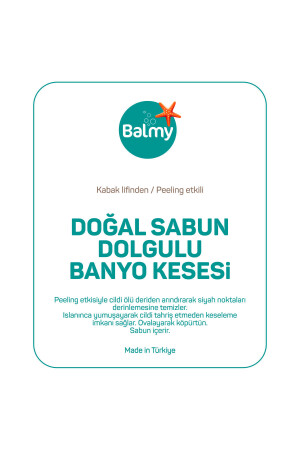 Doğal Sabun Dolgulu Kabak Banyo Kesesi BALMY7392 - 5