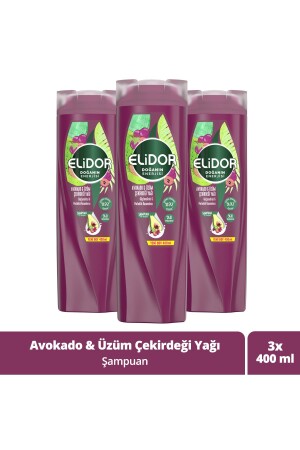 Doğanın Enerjisi Şampuan Avokado Ve Üzüm Çekirdeği Yağı 400 ml X3 - 2