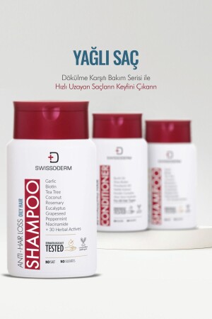 Dökülme Karşıtı Şampuan- Yağlı Saç- Vegan- Hızlı Uzatma- Sülfatsız Tuzsuz Saç Dökümesine Karşı 300ml - 9