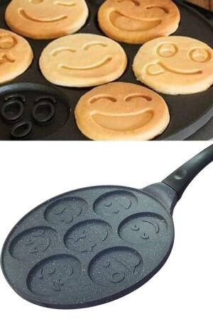 Döküm Granit Kaplama Emoji Pankek Tavası Pancake 28cm EMOJİP - 2