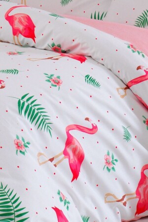 Doppelbett-Bettbezug-Set Flamingo - 5