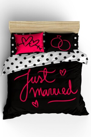 Doppelbett-Bettbezug-Set „Just Married“ HGM0009375 - 1