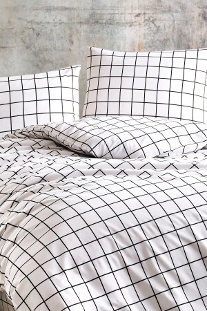 Doppelbett-Bettbezug-Set, kariert, CKNT-PLAID - 5