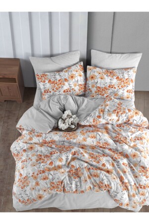 Doppelbett-Bettbezug-Set mit Spannbettlaken Naranja NEVTKM-Ç - 6