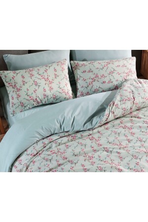 Doppelbett-Bettbezug-Set, rosa Blume, NTÇİFTPEMBEÇİÇEK - 5