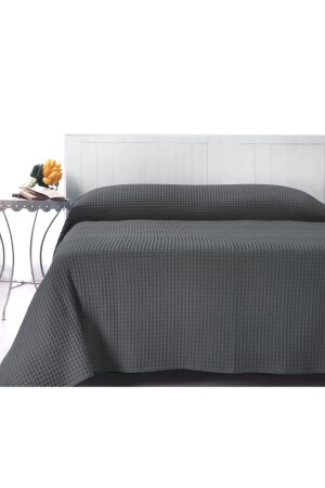 Doppelbett, Tagesdecke 220 x 240 cm, Anthrazit, TYC00467827716 - 4