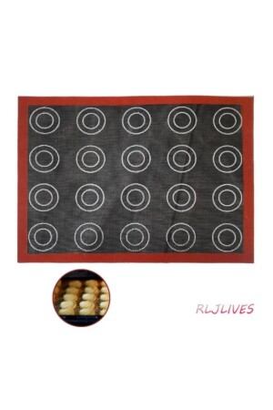 Doppelseitige Macarons und Einsätze Silpat 30x40cm M017 - 9