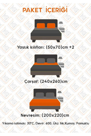 Doppelseitiges Bettbezug-Set (MIT BLATT) Whitegreykareshrii014537772023889694 TYCSMBX7UN168845803178703 - 8