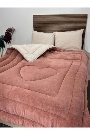 Doppelte Dusty Rose Welsoft Steppdecke - 2