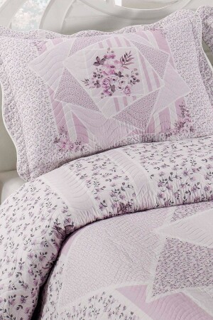 Doppelte gesteppte Tagesdecke „Dolce Lilac“. - 4