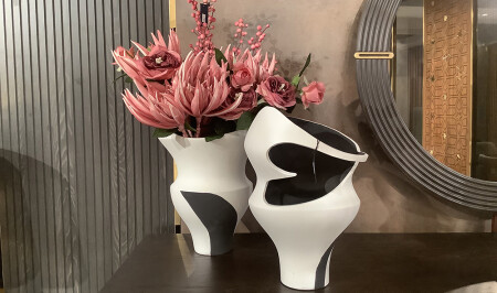 Doppelvase mit Blumen - 20309 - 2