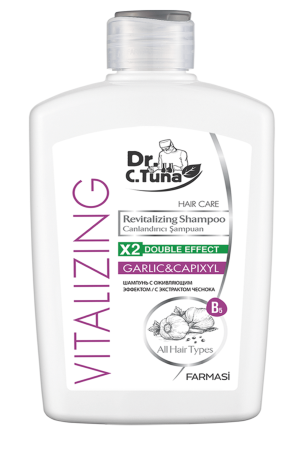 DR. C.TUNA Vitalizing Revitalizing Garlic Shampoo für alle Haare – 500 ml - 2