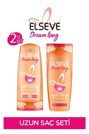 Dream Long Onarıcı Bakım Şampuanı 390 Ml & Kolay Tarama Saç Bakım Kremi 390ml - 1