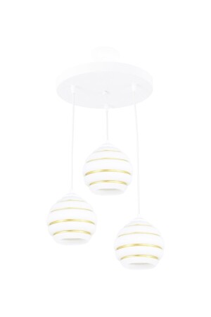 Dreifach speziell gestreiftes Glasmodell, moderne Pendelleuchte, Kronleuchter LMBDR3548BS - 2