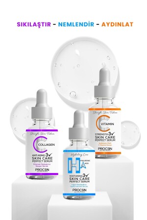 Dreifaches Serumpaket (VITAMIN C – KOLLAGEN – HYALURONSÄURE SERUM) - 5