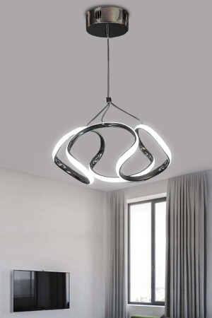 Dron Modell Schwarz Pendelleuchte LED Kronleuchter Weißes Licht Moderne LED Kronleuchter Drohne - 5