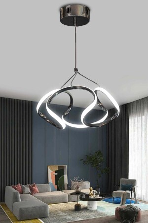 Dron Modell Schwarz Pendelleuchte LED Kronleuchter Weißes Licht Moderne LED Kronleuchter Drohne - 6