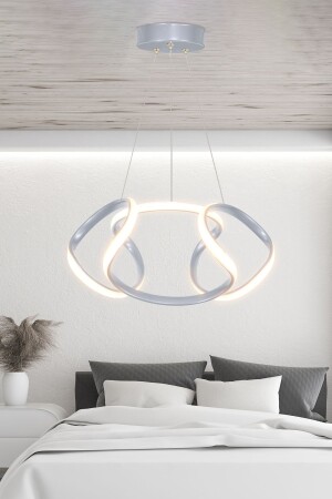 Dron Pendelleuchte, graue Farbe, LED-Kronleuchter, Tageslicht, moderne LED-Kronleuchter, Drohne - 3