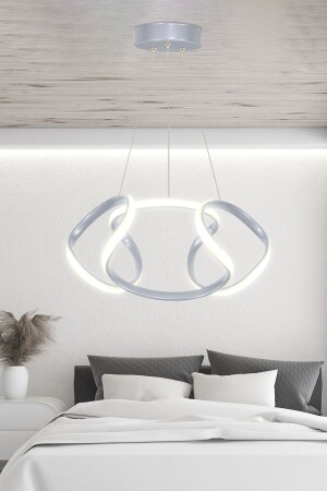 Dron Pendelleuchte, graue Farbe, LED-Kronleuchter, weißes Licht, moderne LED-Kronleuchter, Drohne - 2