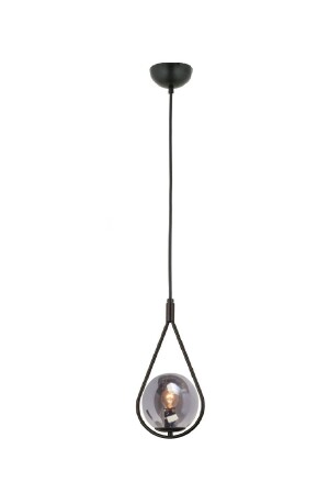 Drop Model Modern Black Single Glop Rauchglas Pendelleuchte Kronleuchter LMBDR00456 - 2