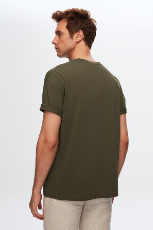 Ds Damat Comfort Khaki Loose Cut T-Shirt aus 100 % Baumwolle 6HC14ORT02006 - 6