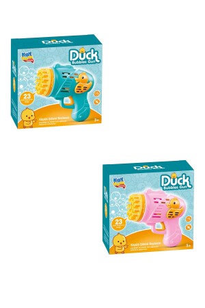 Duck Çok Delikli Pilli Köpük Atan Tabanca Oyuncağı 23 Delikli Bubble Gun - 9