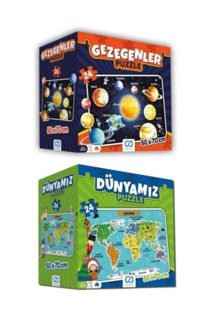 Dünyamız ve Gezegenler Yer Puzzle Seti CA.3429012 - 4