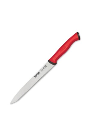 Duo Gemüsemesser gezahnt spitz 13,5 cm roter Griff 34049 - 2