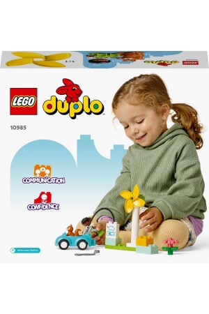 ® DUPLO® Kasabası Rüzgar Türbini 10985 - 2 Yaş ve Üzeri Çocuklar İçin Yapım Seti (16 Parça) - 10